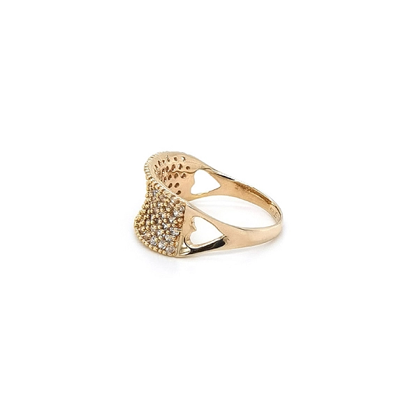Goldring mit Zirkonen