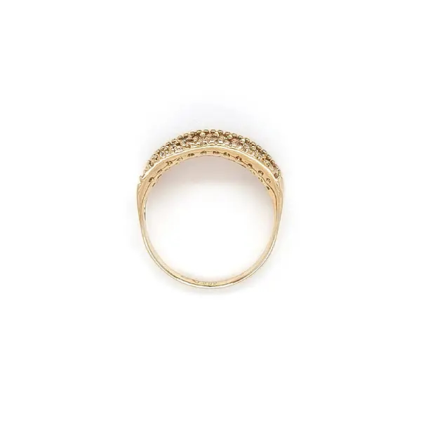 Goldring mit Zirkonen