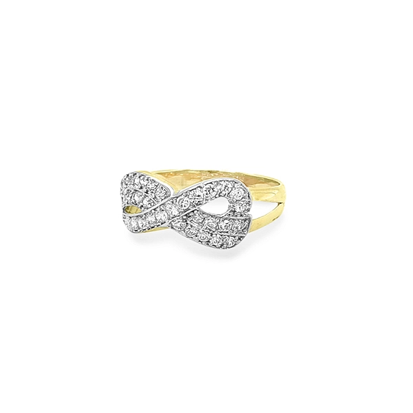 Goldring mit Zirkonen