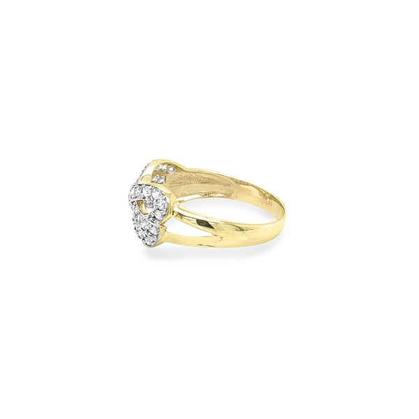 Goldring mit Zirkonen