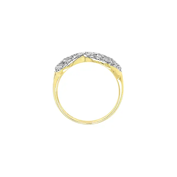 Goldring mit Zirkonen