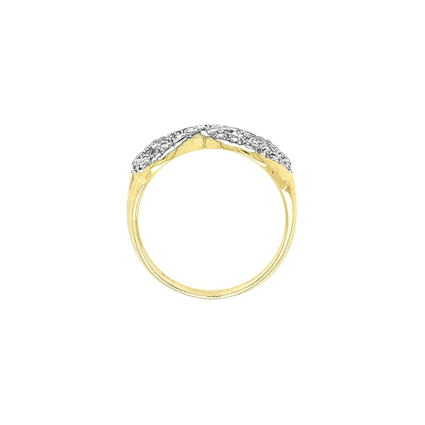 Goldring mit Zirkonen