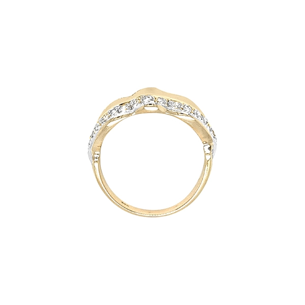 Goldring mit Zirkonen