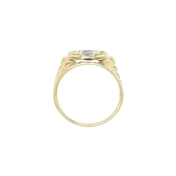 Goldener Herrenring aus kombiniertem Gold