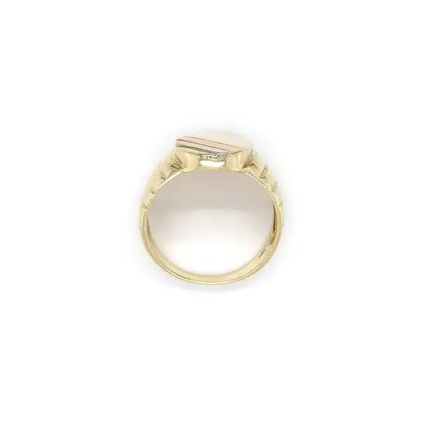 Herren-Kombi-Ring aus Gold