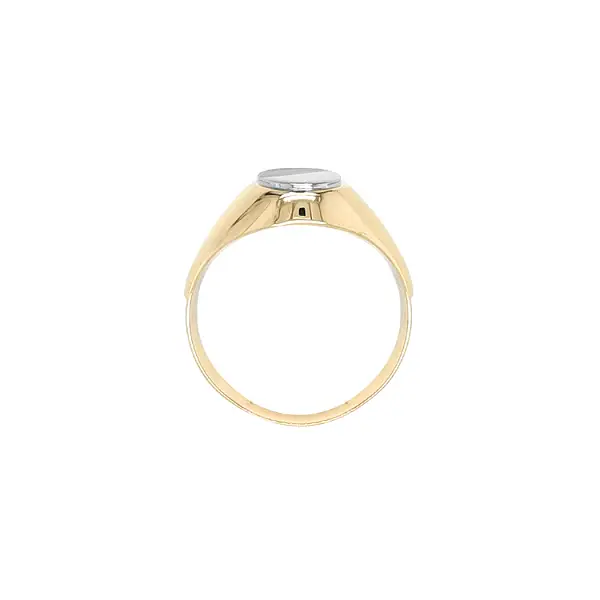 Herren-Kombi-Ring aus Gold