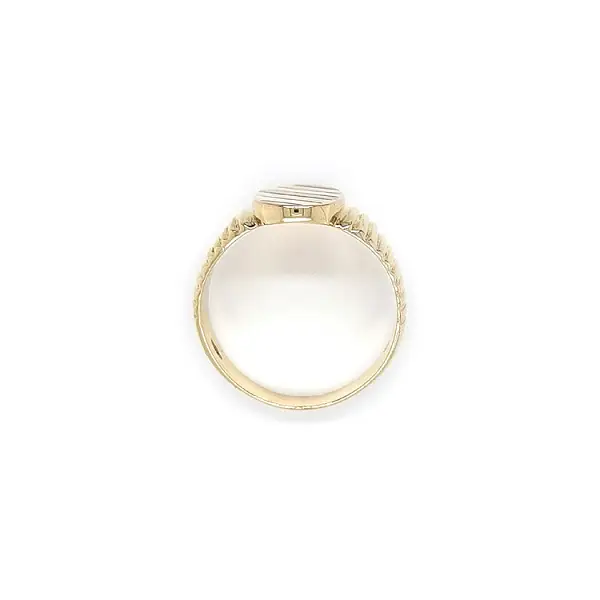 Herren-Kombi-Ring aus Gold