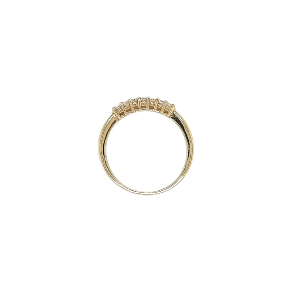 Goldring mit Zirkonen