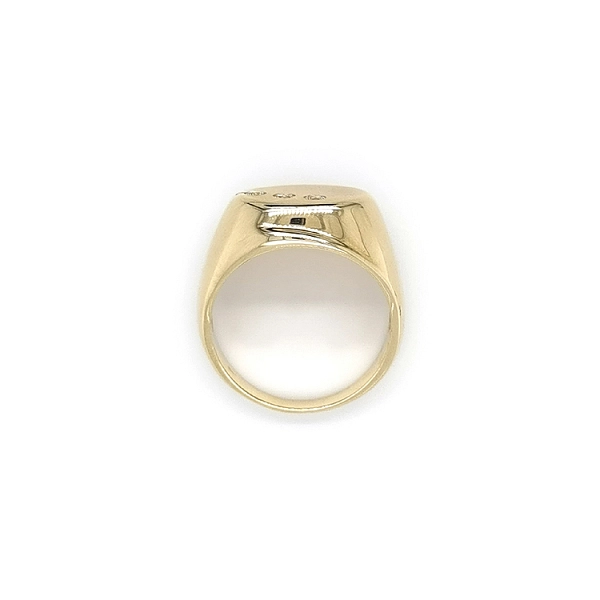 Gold Herrenring mit Zirkonen