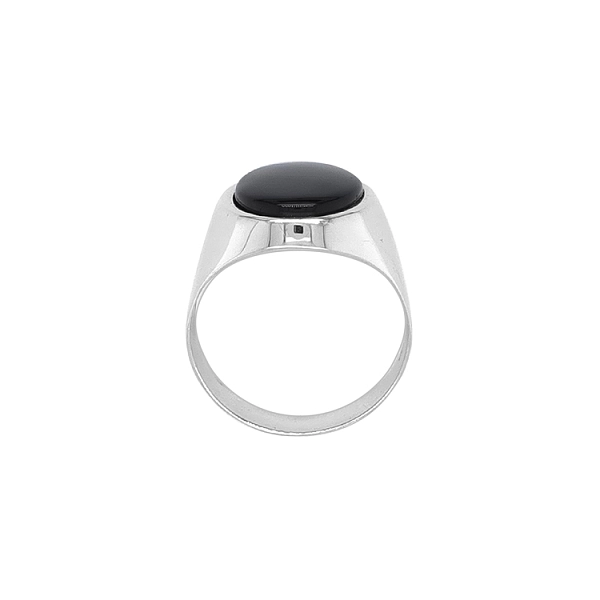 Goldener Herrenring mit Onyx