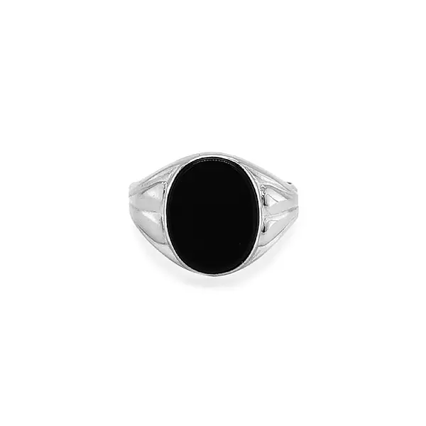 Goldring mit Onyx