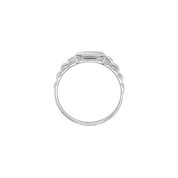 Herrenring aus Weißgold