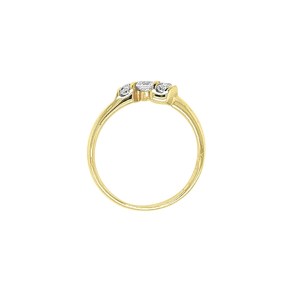 Goldring mit Zirkonen