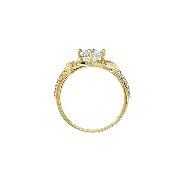 Goldring mit Zirkonen