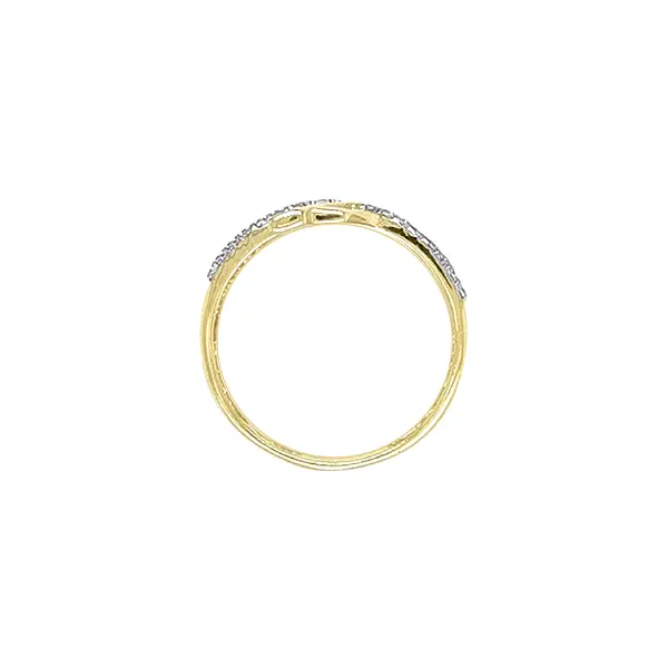 Goldring mit Zirkonen