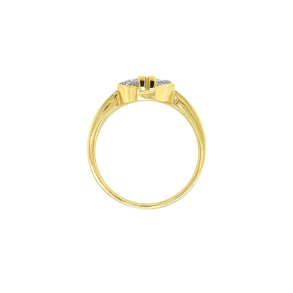 Goldring mit Zirkonen