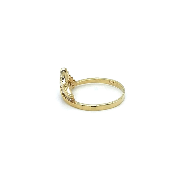 Goldring mit Zirkonen