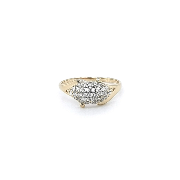 Goldring mit Zirkonen