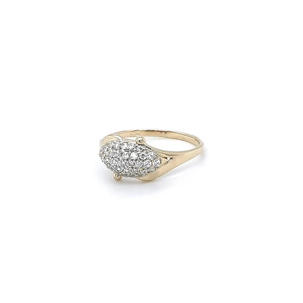 Goldring mit Zirkonen