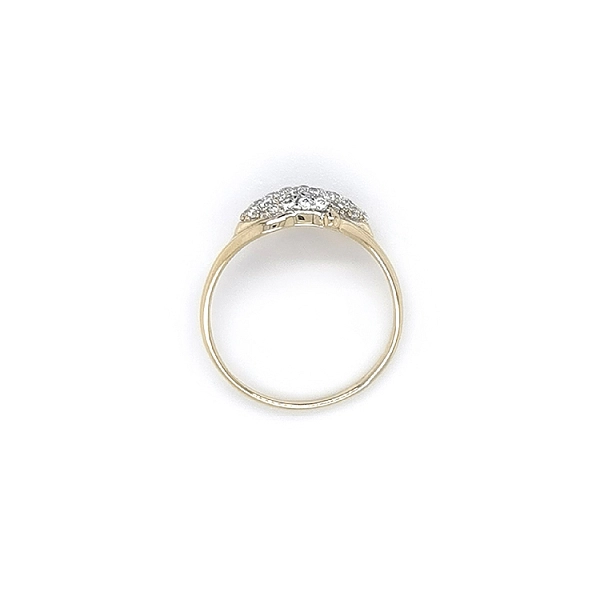 Goldring mit Zirkonen