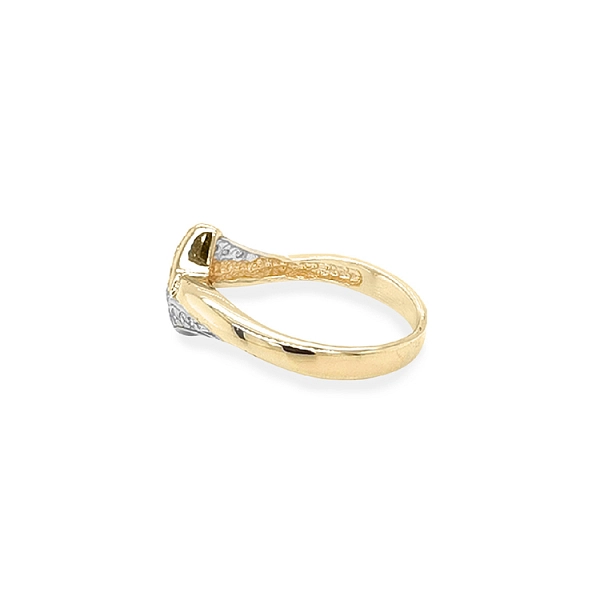 Goldring mit Zirkonen