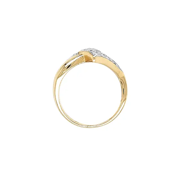 Goldring mit Zirkonen