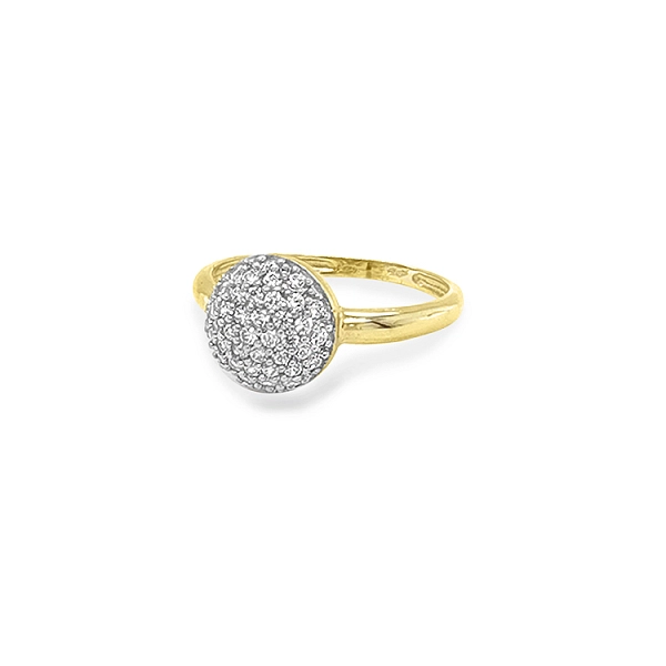 Goldring mit Zirkonen