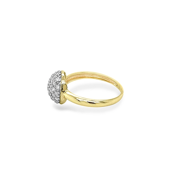 Goldring mit Zirkonen