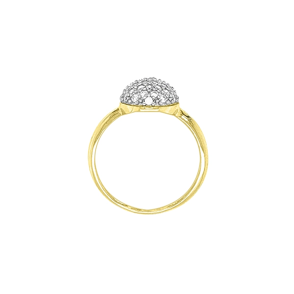 Goldring mit Zirkonen