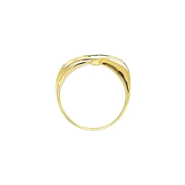 Goldring mit Zirkonen