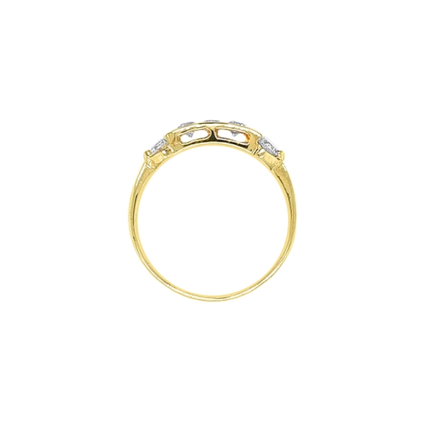 Goldring mit Zirkonen