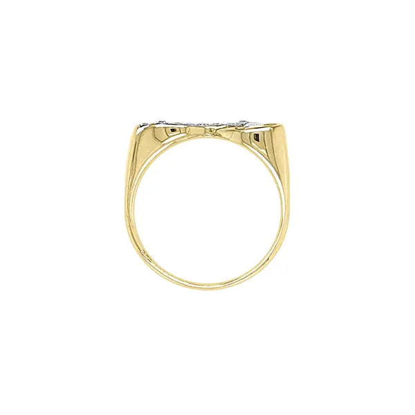 Goldring mit Zirkonen