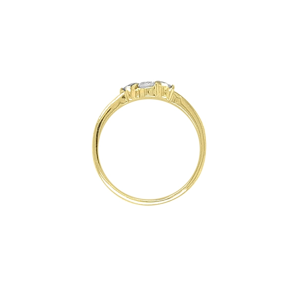 Goldring mit Zirkonen