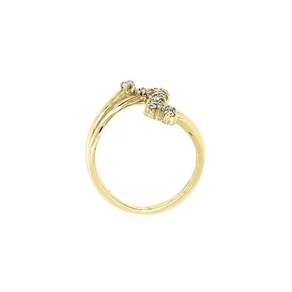 Goldring mit Zirkonen