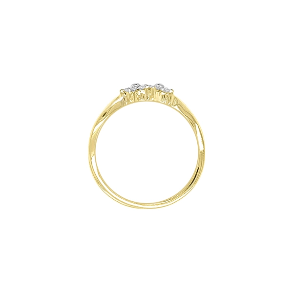 Goldring mit Zirkonen