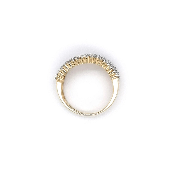 Goldring mit Zirkonen