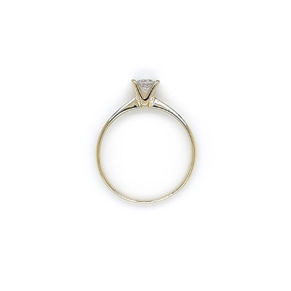 Gold Verlobungsring mit Zirkon