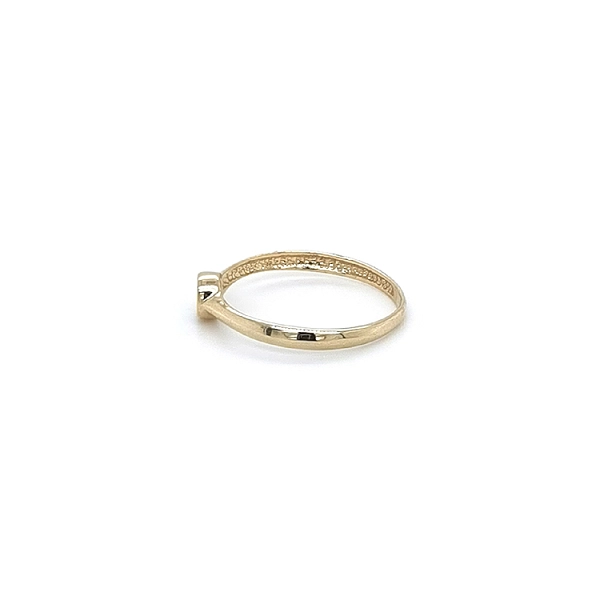 Gold Verlobungsring mit Zirkon