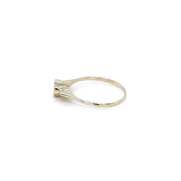 Gold Verlobungsring mit Zirkon