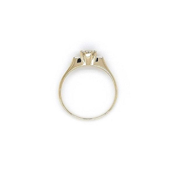 Gold Verlobungsring mit Zirkon