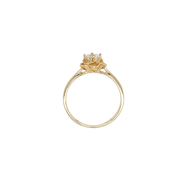 Goldring mit Zirkon