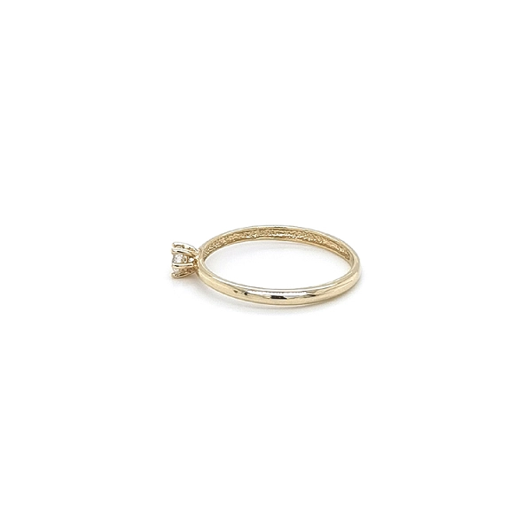 Gold Verlobungsring mit Zirkon