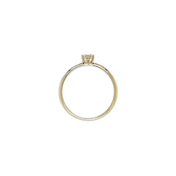 Gold Verlobungsring mit Zirkon