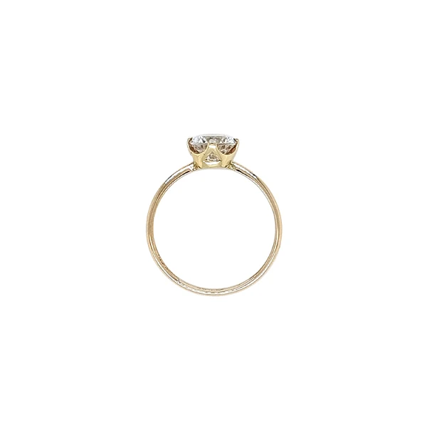 Gold Verlobungsring mit Zirkon