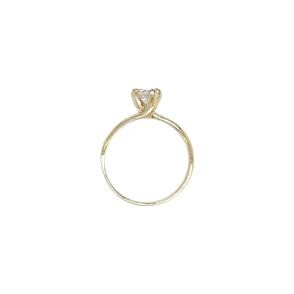 Gold Verlobungsring mit Zirkon