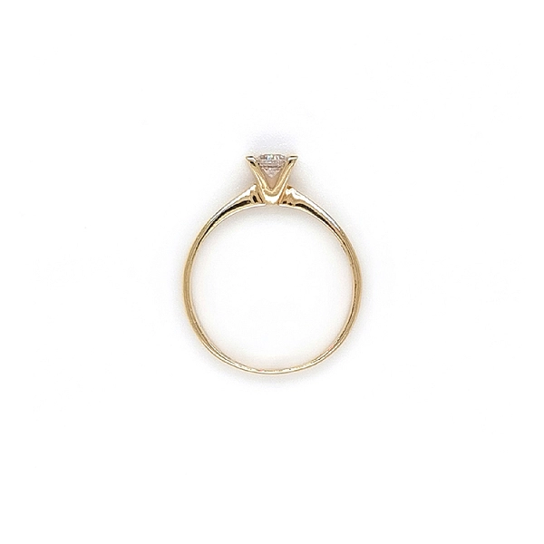 Gold Verlobungsring mit Zirkon