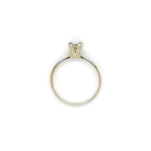 Gold Verlobungsring mit Zirkon