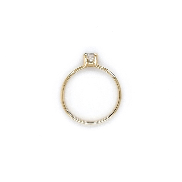 Gold Verlobungsring mit Zirkon