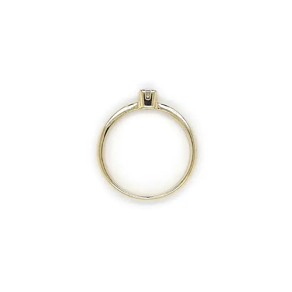 Gold Verlobungsring mit Zirkon