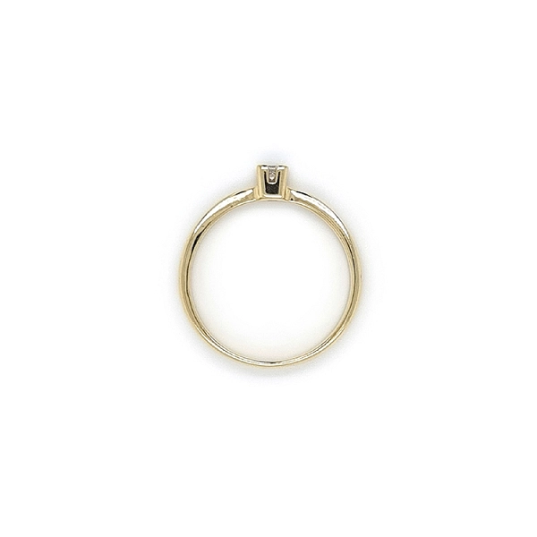 Gold Verlobungsring mit Zirkon